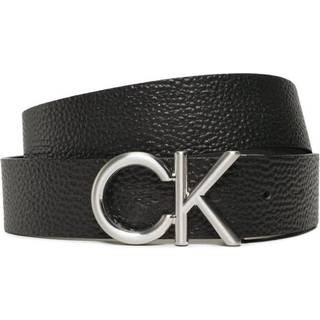 Leather Logo Belt - Calvin Klein - Black - Men - 90 cm - Black - 90 cm