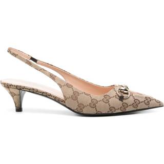 Gucci Horsebit GG slingback pumps - beige - EU 39