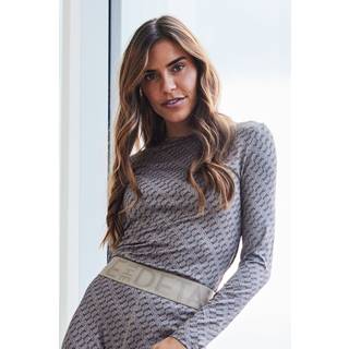 Hype The Detail printed blouse beige