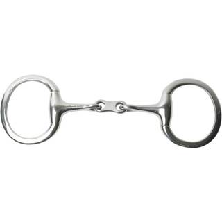 Korsteel rustfrit st?l fransk link ?ggekbutt snaffle bit 4,75 """"