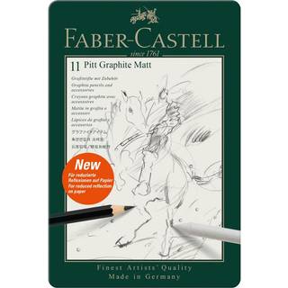Faber Castell Pitt Graphite Matt Set - Tin 11 pcs