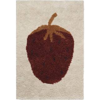 Ferm Living Fruiticana tæppe L 120x180 cm Strawberry