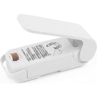 Taskeforsegler til opbevaring af mad, snackposer ... White one size