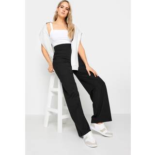 Lts Tall Black Wide Leg Jersey Yoga Pants Long > 22 Lts | Tall Women's Joggers - Long 22