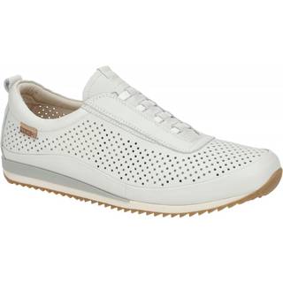 Pikolinostil mænd. M2A-6252 Liverpool hvide lædersko (44), Fast, Blonder, Casual, Klassisk