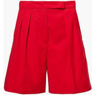 Max Mara Jessica high-rise virgin wool shorts - red - S