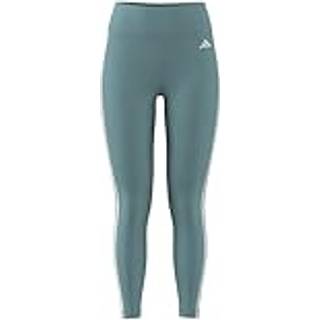 Train Essentials 3-Stripes High-Waisted 7/8 leggings - Mint Ton - XL