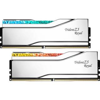 G.Skill Trident Z5 Royal DDR5-6400 - 96GB - CL32 - Dual Channel (2 pcs) - Intel XMP - Sølv med RGB