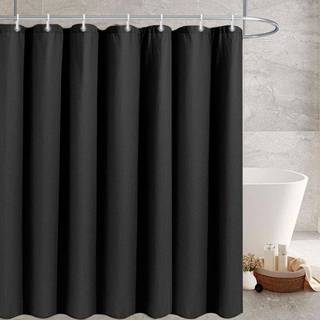 Moud Home Waffle Badeforhæng - 180 x 220 cm. - Sort