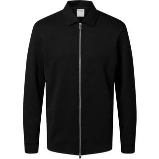 Selected Emanuel Soft Sweat Full Zip Black
