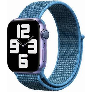 Apple Watch (38/40/SE/41/42mm) Lippa Nylon Rem - Lyseblå