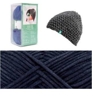Häkelset Mütze Wild Wild Wool uni - Marine
