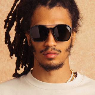 Linda Farrow ASTON LFL1359/S C1 52 Solbriller Mænd Guld - Matte Black Yellow Gold - 52mm