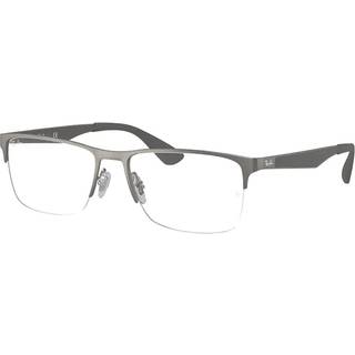 Ray - Ban Unisex RX6335 2855 Optiske stel Metal Grå Transparent Firkantet Normal