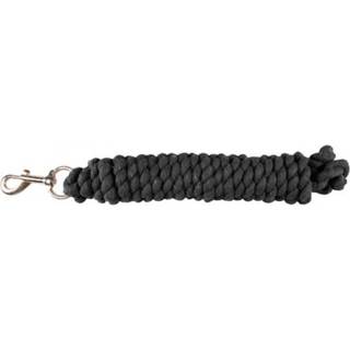 Horze Basic Cotton Lead Rope - 12ft - Sort - En st?rrelse