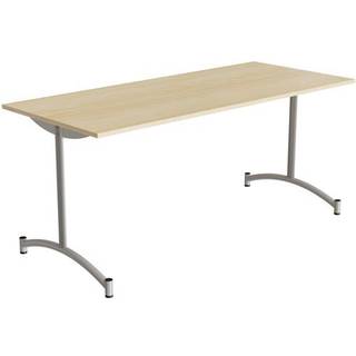Bord Zeb 231, 1650x700 mm Højde 720 mm, Lydabsorberende birk laminat, Alu stel