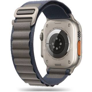 Apple Watch Series Ultra 2/Ultra/10/9/8/SE (2022)/7/SE/6/5/4/3/2/1 Tech-Protect Nylon Pro-rem - 49mm/46mm/45mm/44mm/42mm - Navy / Grå