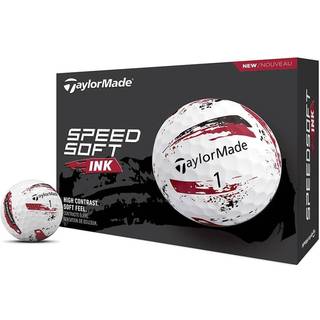 Taylormade SpeedSoft INK (2024) Golfbolde - Rød