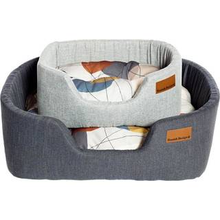 Danish Design Colour Block Silver Lux Slumber hundeseng S
