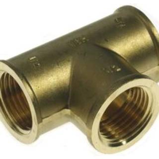 Tee 1/4'' messing