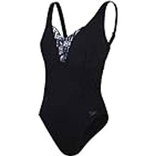 Women's Shaping Printed OpusGem DD+ Swimsuit Black/Grey