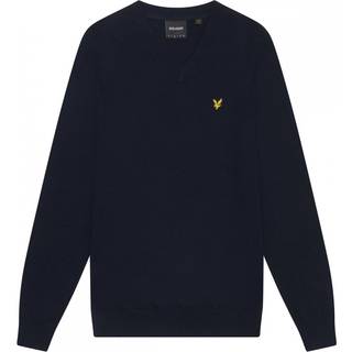 Lyle And Scott Cotton Merino Jumper Navy