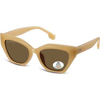 Montana Briller MP55 Polarized MP55F 53 Solbriller Kvinder Gul - Shiny Yellow Cream - 53mm