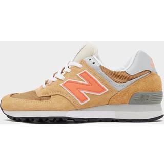 New Balance Unisex MADE in UK 576 i Brungrå/Brun/Orange/Grå Suede/Mesh, Størrelse 38
