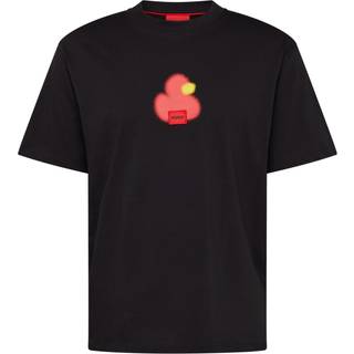T-shirt med relaxed fit af bomuldsjersey og med et print med en and