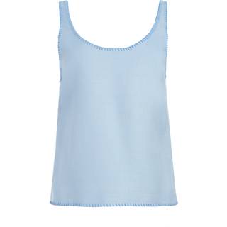 Gabriela Hearst Muriel silk and wool tank top - blue - L