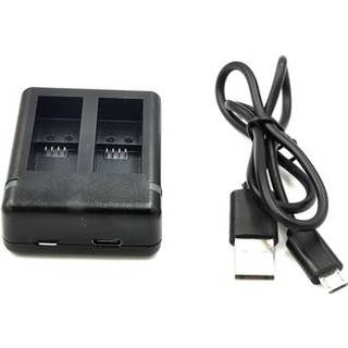 Dobbelt batterioplader til GoPro Hero 9/10/11/12 - Sort