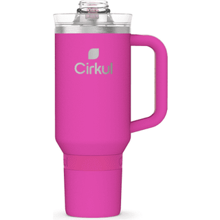 Cirkul 40 oz. Brink rustfrit st?l tumbler med h?ndtag heldagsstr? dobbeltv?g isoleret