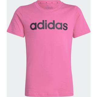 Essentials Linear Logo Cotton Slim Fit T-shirt - Pulse Magenta / Black - 164