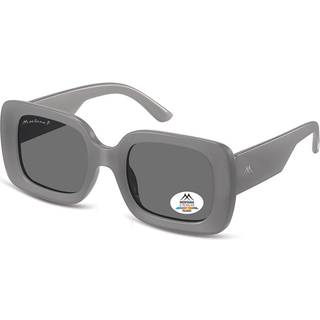 Montana Briller MP68 Polarized MP68E 51 Solbriller Kvinder Grå - Shiny Grey Cream - 51mm