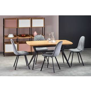 GUSTAVO bord gylden eg/Sort