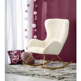 LIBERTO fritidslænestol Creme/guld