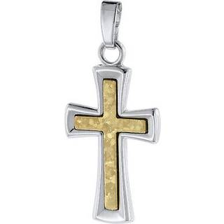 trendor 75783 Kreuz-Anhänger 585 Gold 14 Karat Bicolor