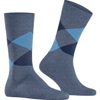 Burlington Herren Socken blau Baumwolle & Mix Gemustert