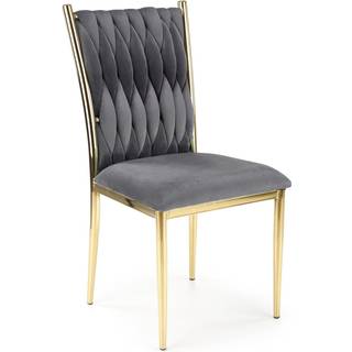 K436 Spisebordsstol - Grå/guld