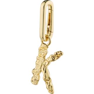Pilgrim CHARM vedhæng K, guldbelagt