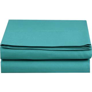 Luksus fladt ark på Amazon Elegant Comfort Wrinkle-Free 1500 Premier Hotel Quality 1-Piece Flat Sheet Twin/Twin XL Størrelse turkis