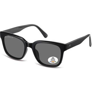 Montana Briller MP54 Polarized MP54 53 Solbriller Mænd Black - Shiny Black - 53mm