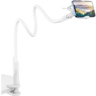 Saiji svaneck mobiltelefon indehaver klemme universal doven mount clip hænder gratis fleksibel lang armbeslag greb til 4-7 telefoner mobilstativ