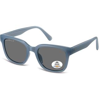 Montana Briller MP54 Polarized MP54D 53 Solbriller Mænd Blue - Shiny Blue Cream - 53mm