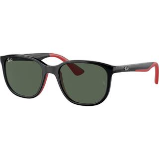 Ray-Ban Børn RJ9078SF Asian Fit 713171 48 Solbriller Børn Black - Black on Red - 48mm