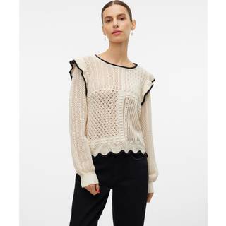 VERO MODA dame bluse VMMADELYN - Birch W. BLACK - M