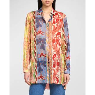 Etro Printed cotton shirt - multicoloured - XS