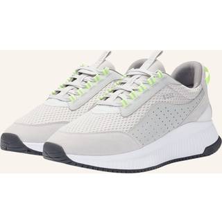 TTNM EVO Sneakers i ruskind, læder og mesh med sål med fiskebensmønster