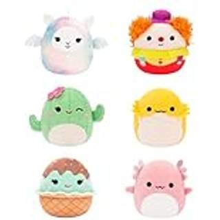 Squishmallows Micromallows 2,5-tommer plysbamser 6-pak (Archie, Maya, Maritza, osv.)