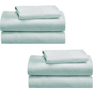 Californien design den 100% bomuld 2-pack Twin XL Sheet sæt bløde og holdbare ekstra lange dobbeltsengene bomuld med dybe lommer Twin XL-ark med
